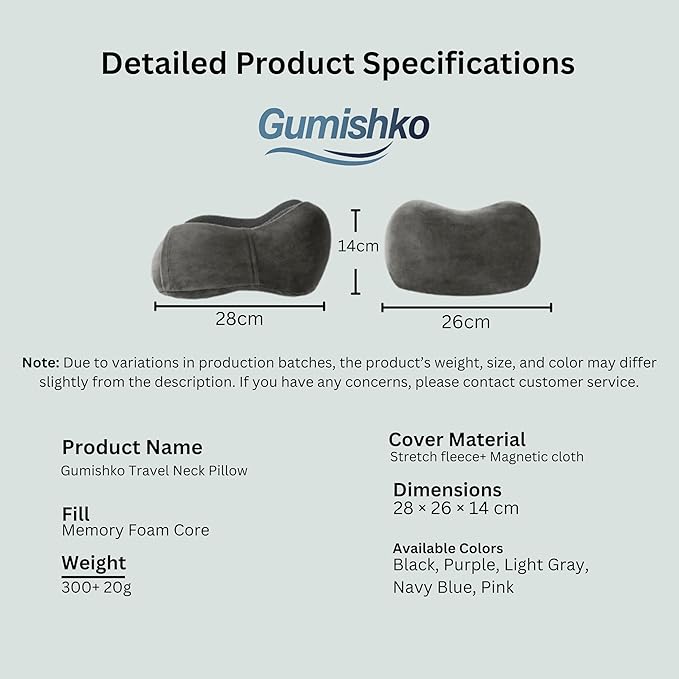 Travel Neck Pillow (Black)