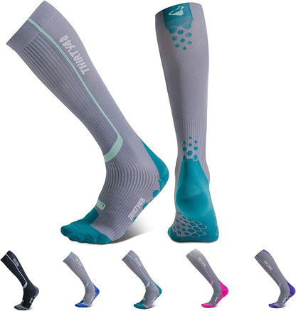 Thirty48 Elite Compression Socks Women & Men Graduated 20-30mmHg for Running, Athletic, Flight Sock - Performance & Recovery