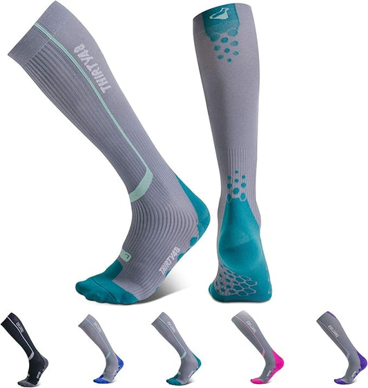 Thirty48 Elite Compression Socks Women & Men Graduated 20-30mmHg for Running, Athletic, Flight Sock - Performance & Recovery