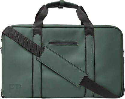 The FTL Pro Mens Travel Bag - 30L Premium Work to Gym Weekender Duffel with Garment Bag, Shoe Space & 18" Laptop Sleeve - Business Carry On Hybrid, Fits Under Airplane Seat - Abbot Green