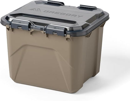 Gregory Alpaca 50L Waterproof Gear Organization/Camping Gear Box with Transparent Removeable Lid, Mirage Tan