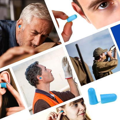 200Pairs Foam Earplugs, 32dB Disposable Noise Reduction Ear Plugs, Hearing Protection Bulk Ear Plugs for Shooting Range, Work, Travel,Concert