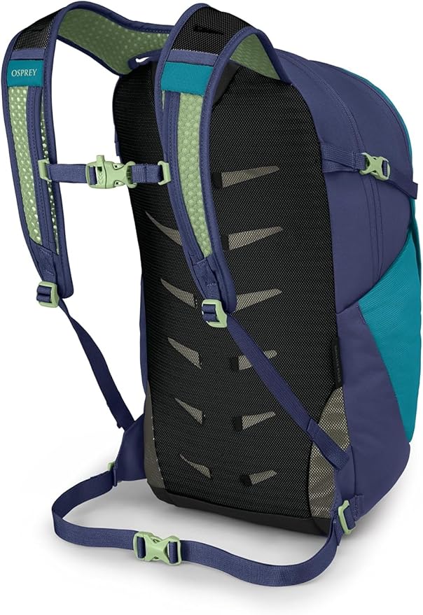 Osprey Daylite Plus Commuter Backpack - Lightweight, Everyday Pack with Laptop Sleeve and Water Bottle Pockets - Ideal for Work, School, and Travel with Versatile Storage, Blue Spikemoss/Alkaline