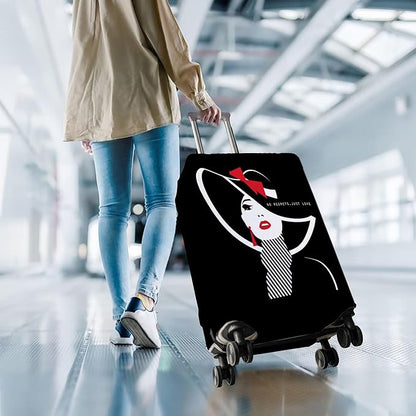 Travel Luggage Cover Suitcase Protector Fits 18-32 Inch Wheel Covers PatternedTravel Related Items Flower Luggage Protector Elastic S