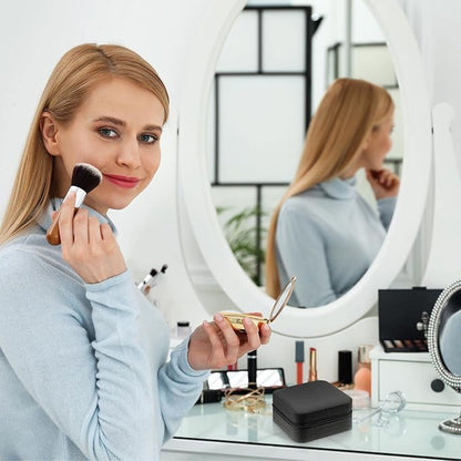 Taiyin 12 Pcs Travel Jewelry Case Box Bridesmaid Gifts Bulk Travel Jewelry Cases Boxes Small Jewels Organizers Mini Accessories Ornaments Storage for Women Girls Wedding Gifts (Black)