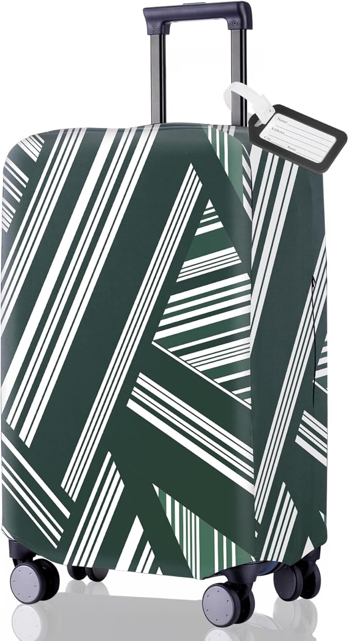 Travel Luggage Cover - Scratch-Resistant Fit 19-31 Inch Suitcase Protector, Not Included (F-S-008, M(24-25 inch))