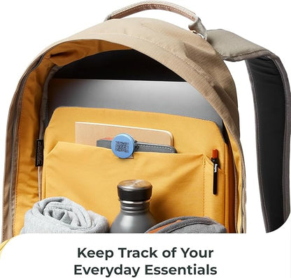 Roam Smart Tracker | Family-Friendly Eco Tracker for Keys, Bags & Kids’ Gear | Works with iOS & Android | Built-in Strap, QR Lost & Found | Replaceable Battery | No Extra App | 1-Pack, Black