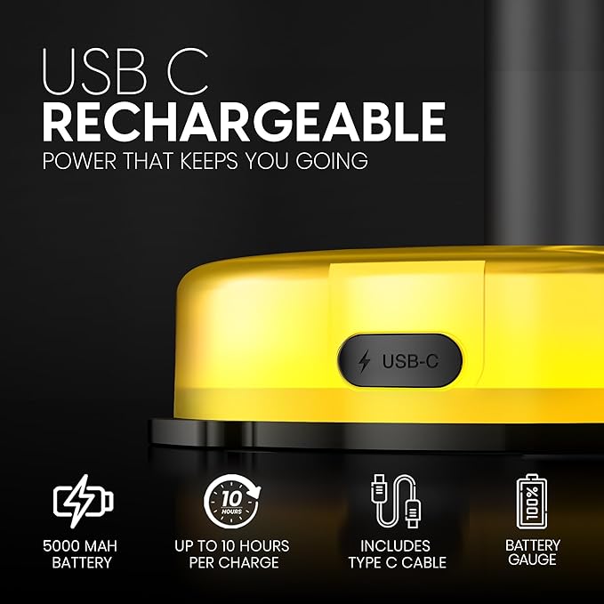 VENTY Portable Clip Fan - Rechargeable 10-Hour Battery Portable Fan - 360° Rotation & 90° Tilt - Stroller, Desk or Bedside - Aromatherapy & LED Light - USB-C Rechargeable Clip On