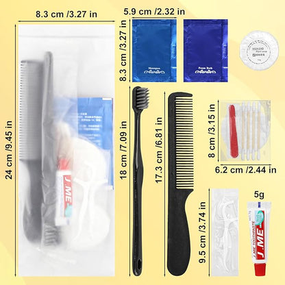 Hygiene Kit, Hygiene Kit Bulk, Individually Packed, The Travel Hygiene Kit Is Fully Equipped And Clean And Hygienic, Convenience Kits Suitable For Hotel, Camping, Home, Travel (15-PACK)