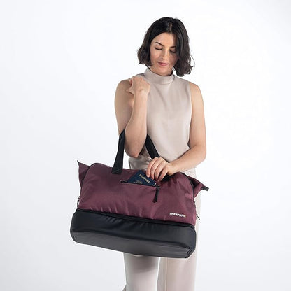 Sherpani Boston, Anti Theft Weekender Bags, Travel Duffel Bag, Carry On Tote Bag with Removable Shoe Bottom Compartment