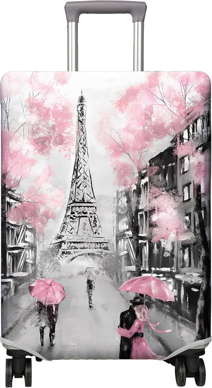 Travel Luggage Cover Suitcase Protector Fits 18-32 Inch Wheel Covers PatternedTravel Related Items Flower Luggage Protector Elastic XL