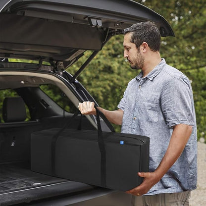 COOLBEBE 36-Inch Large Travel Duffle Bag, 100L Heavy Duty Luggage for Sports Equipment, Camping & Moving, Water Resistant, Black