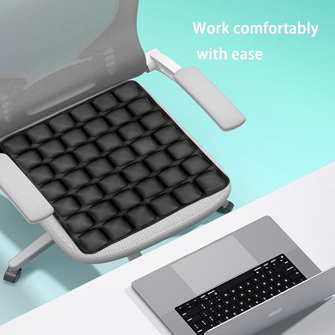 Sondor Travel Seat Cushion-Inflatable seat Cushion for Airplane & Long Flights, Portable Travel Cushion for Airplane Seats, Office Chairs, andWheelchair.Ergonomically Designed seat Cushion