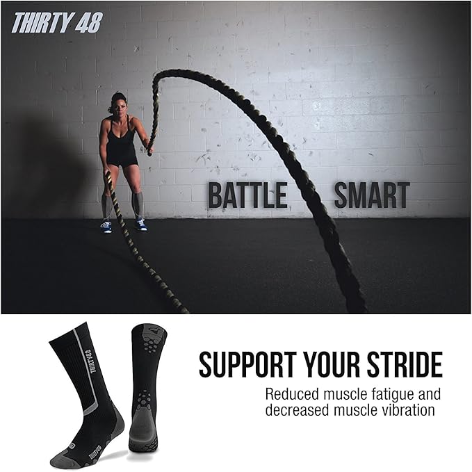 Thirty48 Elite Compression Socks Women & Men Graduated 20-30mmHg for Running, Athletic, Flight Sock - Performance & Recovery