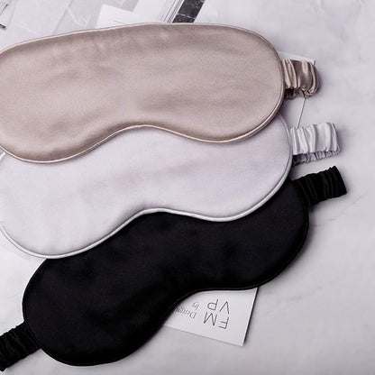 Silk Sleep Mask Light Blocking Luxury 100% Mulberry 19mm Silk Eye Mask Eye Cover Blindfold Ultra Soft Light & Comfy Anti Aging Skin Care with Travel Bag Gift Package