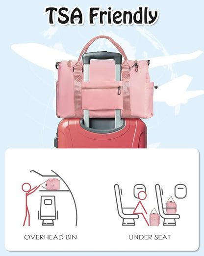 Gifts for women, Initial Travel Duffle Bag, Gym Bag, Duffel Bag,Personalized Weekender Bag, Birthday Gifts for Women Gifts for Teen Girls, gifts for girlfriend