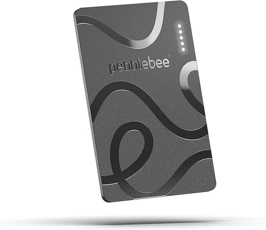 Pebblebee Card 5 | Rechargeable Bluetooth Wallet Tracker Card | Thin Eco-Friendly Alternative Tracking Card to Air Tag & Android Tracker | 18-Month Battery | Inbuilt Link Scan-to-Return & Phone Finder