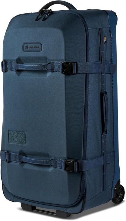 Pelican Aegis Luggage - Check in Duffel Bag with Wheels - 32 Inch Suitcase with Wheels (Indigo)