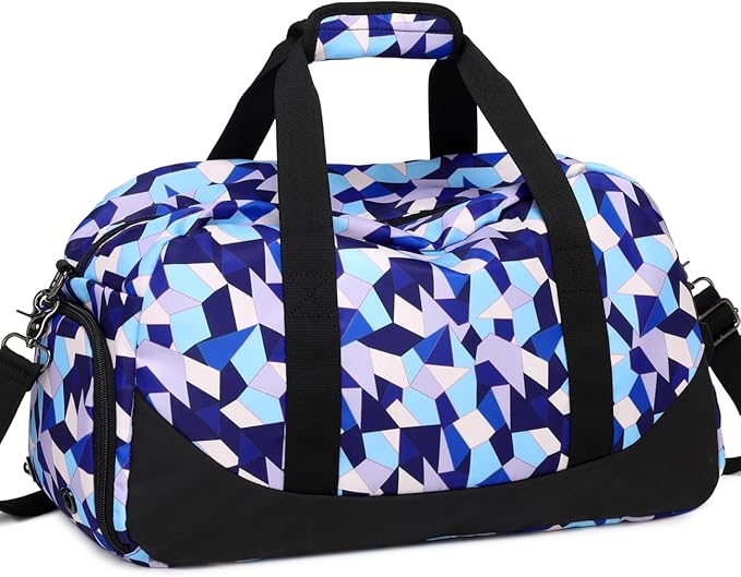 DSIUE Kids Duffle Bag Girls Sports Gym Bag, Small Weekender Overnight Bags Carry On Travel Duffel for Women Teen Girls