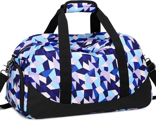 DSIUE Kids Duffle Bag Girls Sports Gym Bag, Small Weekender Overnight Bags Carry On Travel Duffel for Women Teen Girls