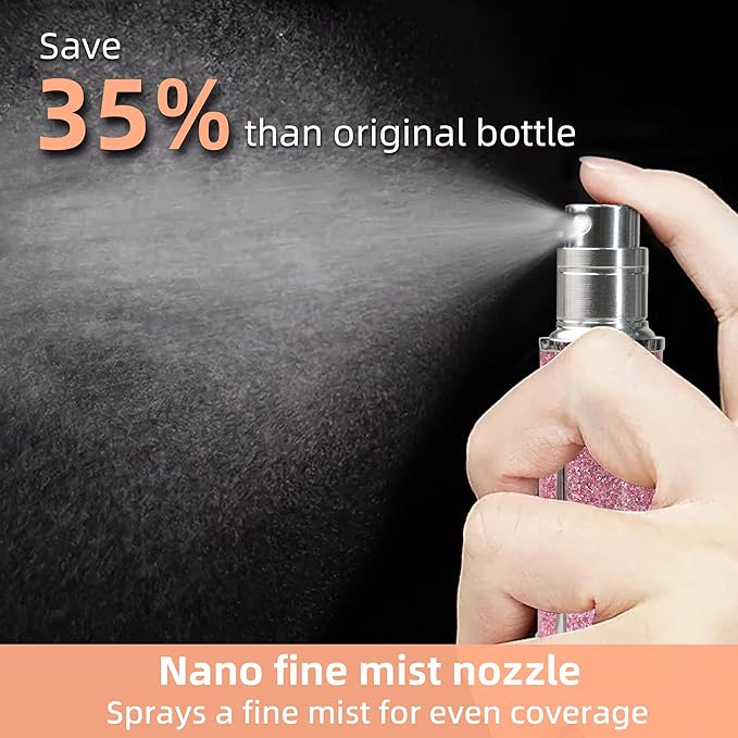 AB00DB 5ml Leather Perfume Atomiser Refillable, Bottom Fill Perfume Bottle, Portable and Leak-proof Suitable for Women and Men (AB00DB 5ml)
