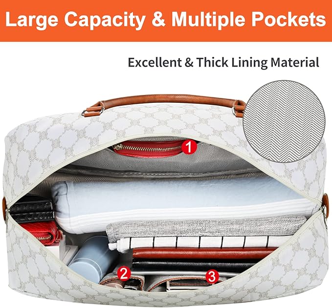 IBFUN Weekender Bags for Women, 21" Weekender Travel Bag, Travel Duffle Bag with Shoe Compartment Carry on Overnight Duffel Bag for Weekend Travel Business Trip, 3PCS