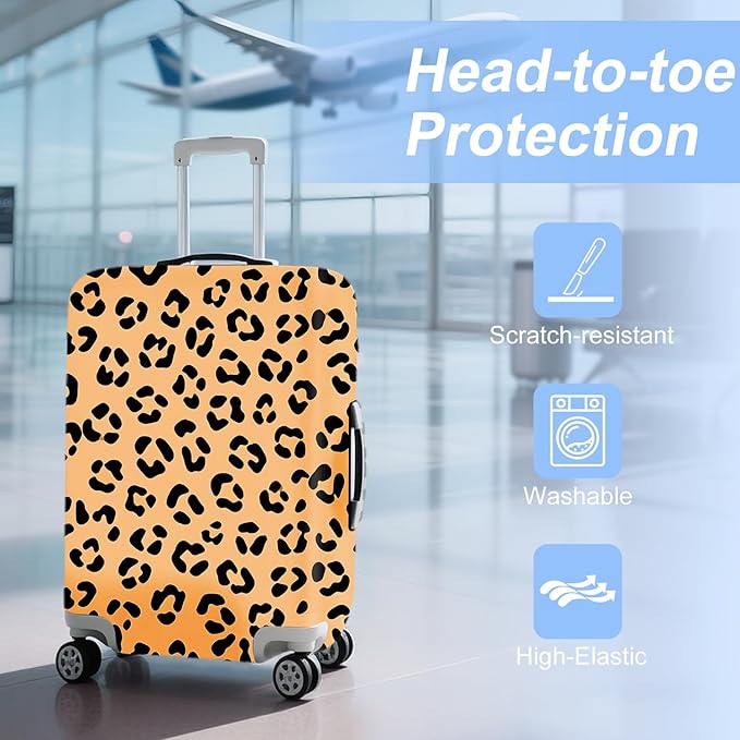 ANNA QUEEN Travel Luggage Cover Suitcase Protector Suitcase Cover Anti-Scratch,Stretchable Bag Cover Washable Durable Polyester