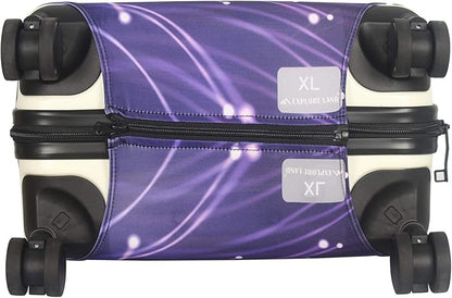 Explore Land Travel Luggage Cover Suitcase Protector Fits 31-32 Inch Case (Fireworks, XL)