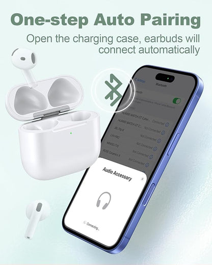 Charging Case Replacement for Airpods 4th Generation - Wireless Charger Case to USB-C Without Earbuds
