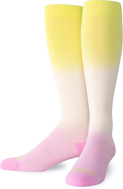Comrad Nylon Knee High Socks - 15-20mmHg Graduated Compression Socks - Soft & Breathable Support Unisex Socks