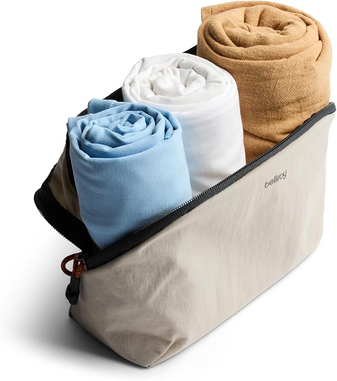 Bellroy Lite Packing Pouch 3L (Organizer Packing Cube for Travel Near and far) - Ash