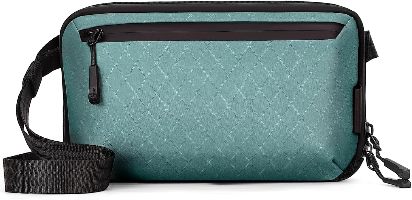 Electronics Organizer Tech Travel Pouch – Waterproof Nylon Diamond Quilted & 900D Travel Case Cable Bag for Cords Chargers