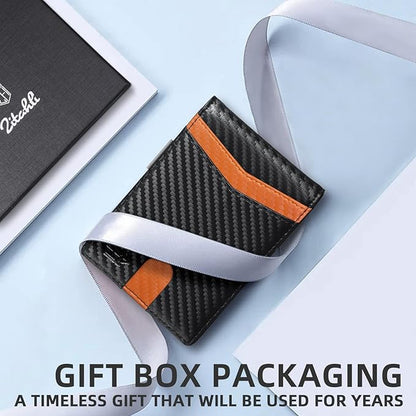 Zitahli Money Clip Wallets for Men,Slim Bifold Wallet 10-12 Cards, Mens Leather Wallet with ID Window,RFID Blocking Thin Minimalist Credit Card Holder,Gifts for Him