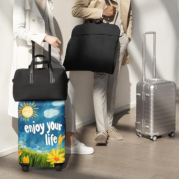 ANNA QUEEN Travel Luggage Cover Suitcase Protector Suitcase Cover Anti-Scratch,Stretchable Bag Cover Washable Durable Polyester