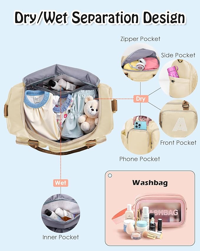 Travel Duffle Bag, Sports Bag, Personalized Weekender Bag with Shoulder Strap, Monogram Overnight Bag, Gift for Friend Sister Women Gifts