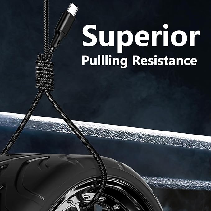 USB A to USB C Charger Cable, 5 Pack [3/3/6/6/10ft] Type C Fast Charging Cord High Data & Transfer Wire Compatible for iPhone 16/15/Pro/Plus/Pro Max iPad Pro Air ps5 Controller Samsung Galaxy(Black)