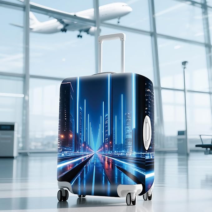 ANNA QUEEN Travel Luggage Cover Suitcase Protector Suitcase Cover Anti-Scratch,Stretchable Bag Cover Washable Durable Polyester