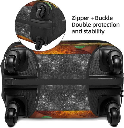 Travel Luggage Cover Suitcase Protector Washable Baggage Covers With Concealed Zipper Suitable For 18-32 Inch X-Large African American Black Girl