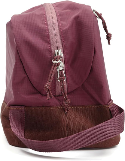 Travel Toiletry Bag 8L for Women, Large Packing Cube with Waterproof TPU Wet/Dry Compartment (02 Valkyrie Red)