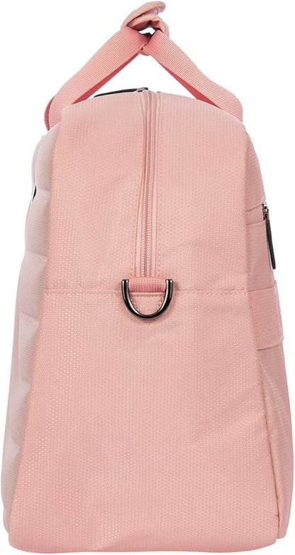 Bric's B|Y Ulisse Duffel Bag, Lightweight Weekender and Carry-On Travel Bag with Smart Sleeve and Spacious Interior – Pearl Pink