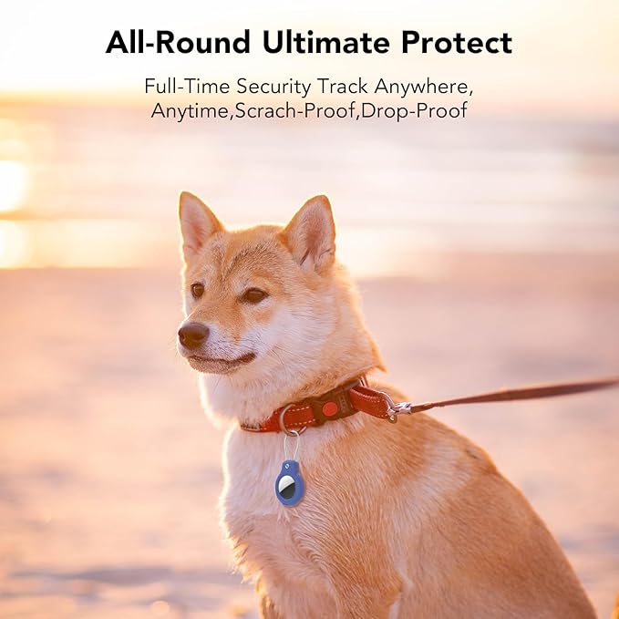 SPGUARD for AirTag Holder Case with Keychain, Air Tags-5 Pack for Apple Air Tag Holder with Wire Cable Lock Key Ring Chain Air Tagholder Accessories for GPS Item Tracker Kids,Keys,Luggage