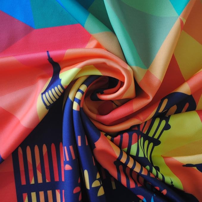 Explore Land Travel Luggage Cover Suitcase Protector Fits 31-32 Inch Case (Modern City, XL)