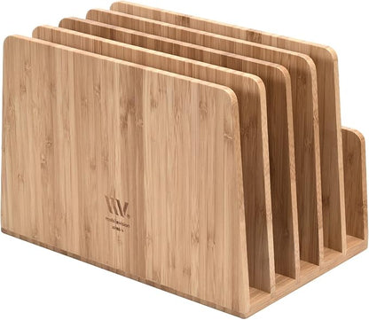 MobileVision Bamboo Multi Device Organizer for Smartphones, Tablets and Laptops, 5 Slots