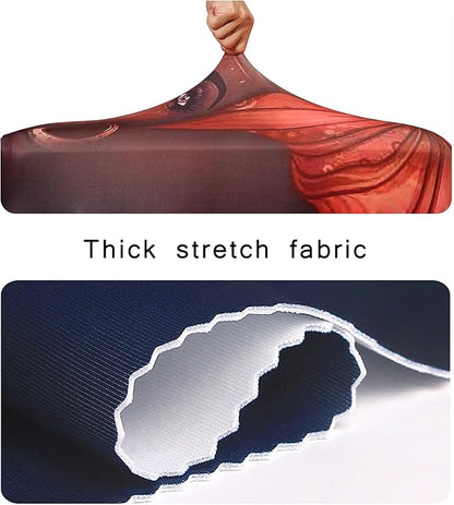 WUJIAONIAO Travel Luggage Cover Baggage Suitcase Cover Protector Skins 18-32 Inch (Brown A10, XL (for 29-32 inch luggage))