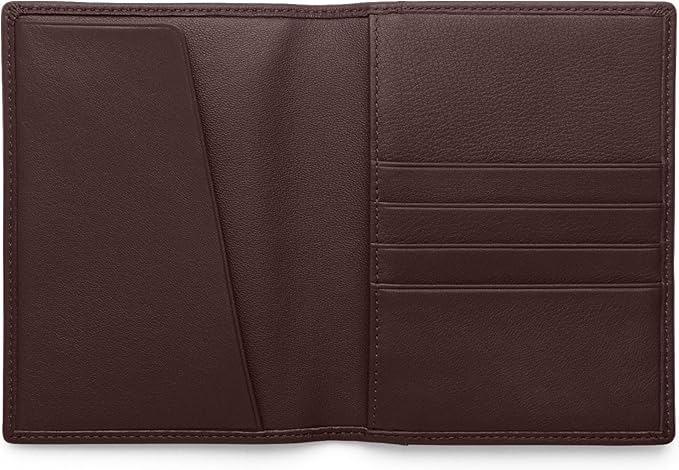 Leatherology Deluxe Passport Cover – Leather Travel Wallet with Card Slots, Pockets & Cash Storage