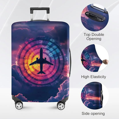 ANNA QUEEN Travel Luggage Cover Suitcase Protector Suitcase Cover Anti-Scratch,Stretchable Luggage Travel Bag Cover Washable