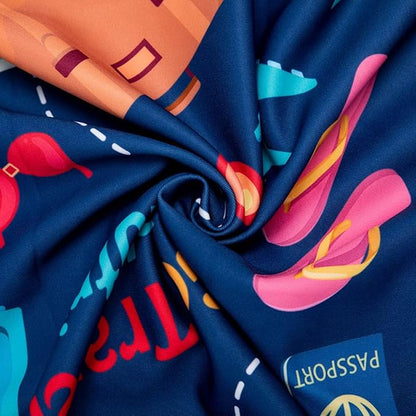 Travelkin Luggage Cover Washable Suitcase Protector Anti-scratch Suitcase cover Fits 18-32 Inch Luggage (Go travel-Trip, XL)