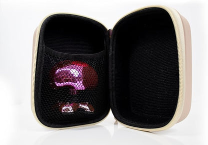 Skull Shaver Beige Butterfly Kiss Electric Razor Travel Case