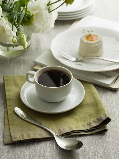 Matte Silverware Set, 18/10 Stainless Steel Satin Flatware, Modern Brushed Finish Cutlery, Dishwasher Safe & Durable, Built to Last (40-Piece, Marettimo Hammered)