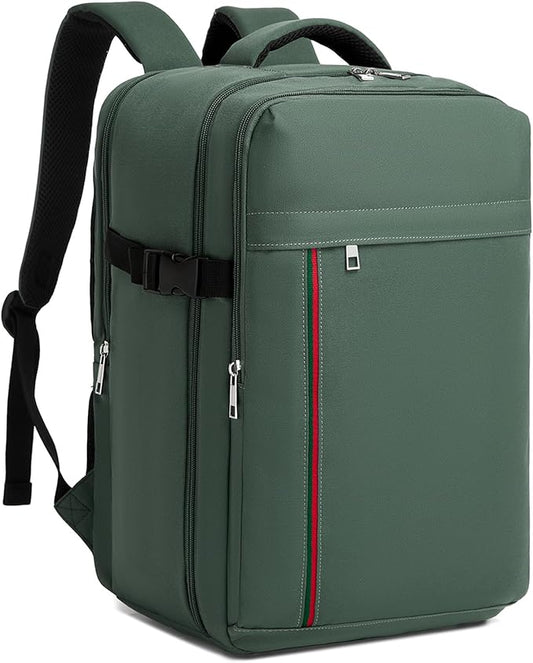Kono Backpack Carry-on Bag 40x20x25 Carry-on Bag Airplane Travel 20L, 15.6-inch Laptop Backpack, for Men Women, Green